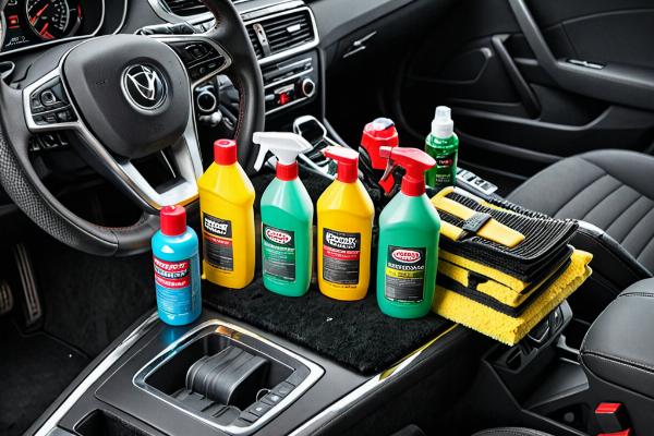 Professionally detailed clean car interior